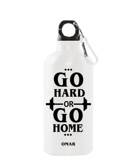 White Solid Stainless Steel Sports Bottle - 500ml